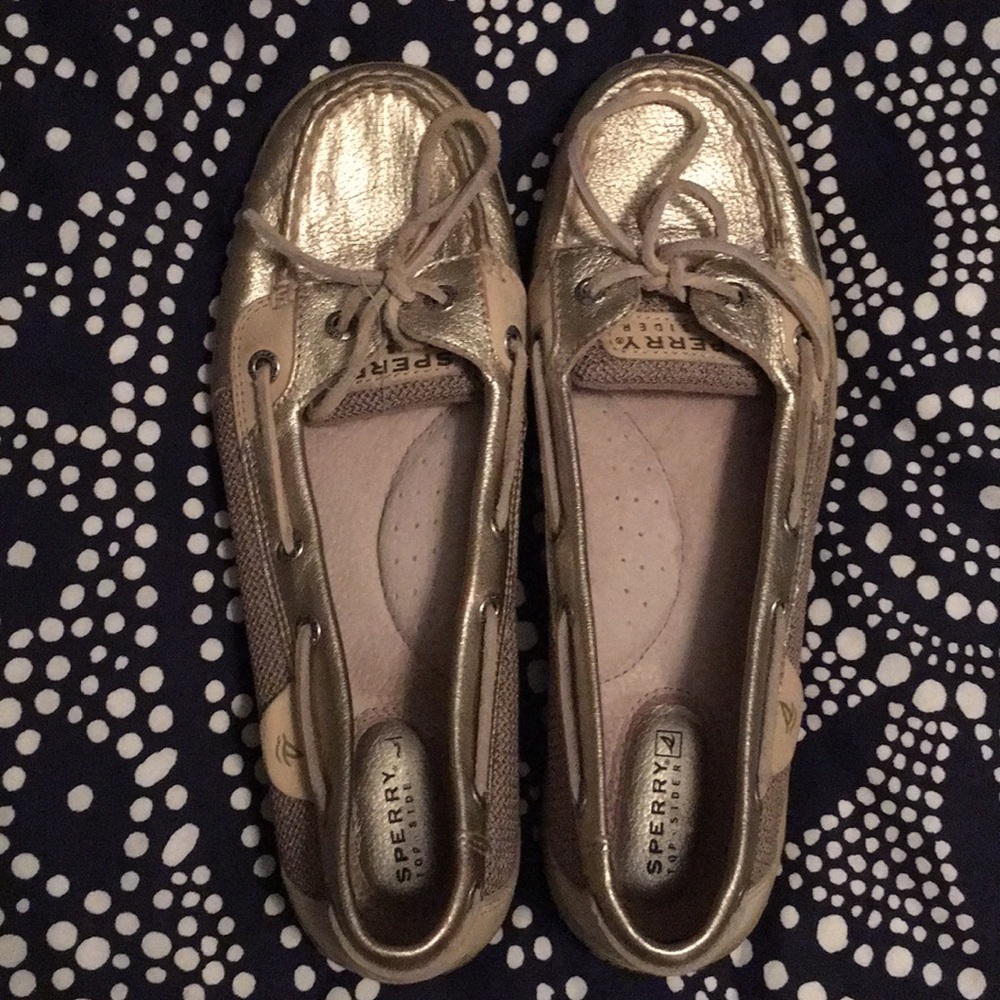 Gold Sperry Top Slider