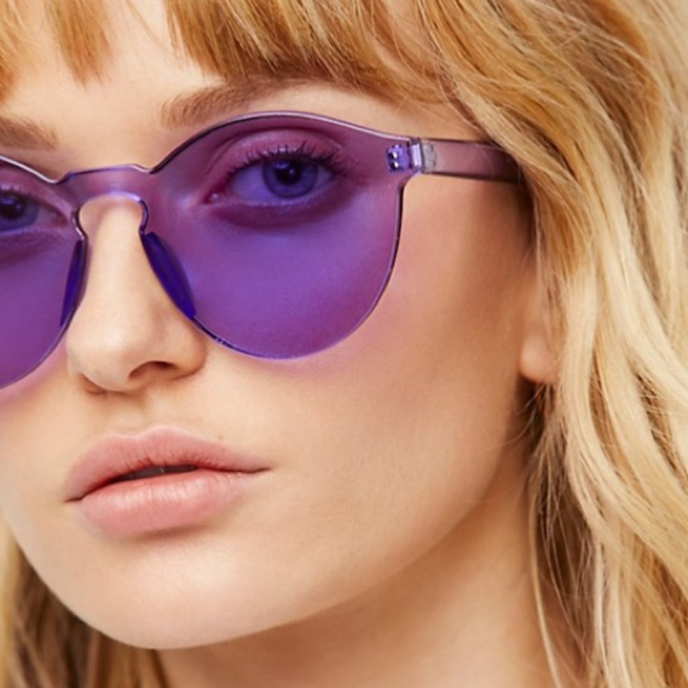 Spectrum SUNGLASSES Sunnies Violet Green Grey - Picture 4 of 8