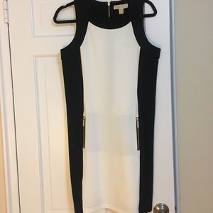 Michael Kors black and white pencil dress
