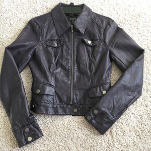 BEBE faux leather Moto style jacket size S