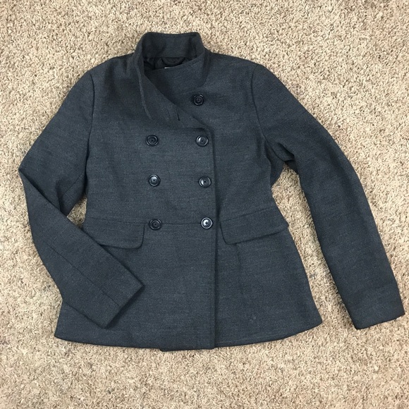 Old Navy Gray Pea Coat - Picture 6 of 12