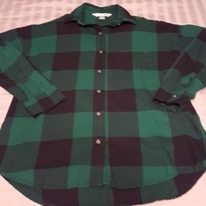 Old Navy Boyfriend flannel size small petite NWOT