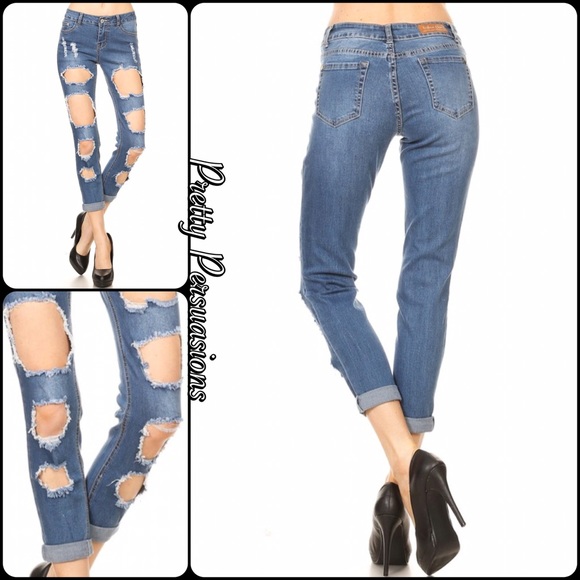SALE‼️NWT Skinny Stretch Distressed Jeans - Picture 5 of 8