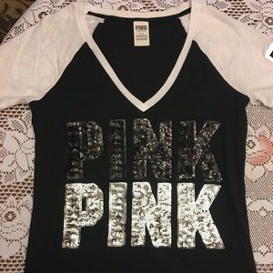 Victoria Secret PINK Sequined Tee