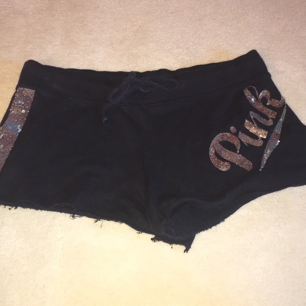 Black & silver PINK shorts