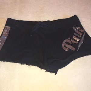 Black & silver PINK shorts