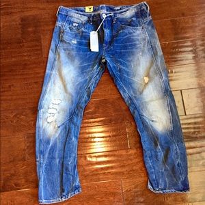 G Star Cropped Jeans