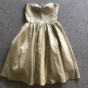 Beautiful gold formal designer dress