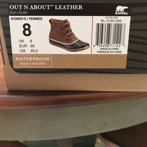 Sorel waterproof leather boot