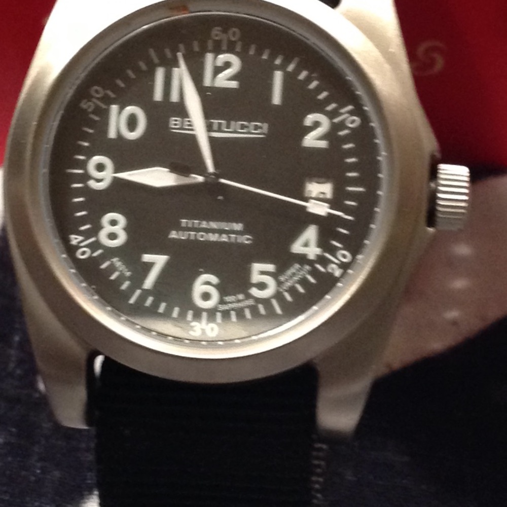 Bertucci A-3T Navigator Ti-Matic Watch/ Black