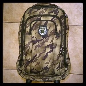 NWOT BURTON Carry On Rolling Luggage Backpack