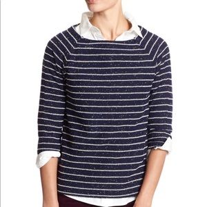 BANANA REPUBLIC worn once blue w gold thread knit