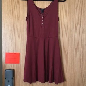 burgundy dress