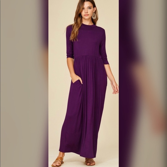 SALE!! ONLY ONE 2X LEFT!! Melanie Long Maxi Dress - Picture 2 of 2