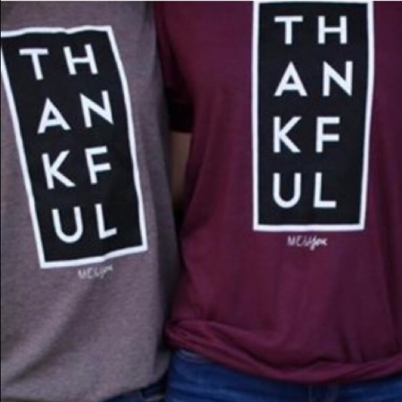 Last 1! SMALL MOCHA Thankful tee - Picture 5 of 7