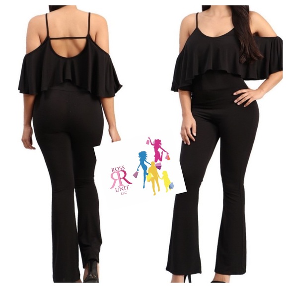 Pants - 4/$24 Nora Ruffle Flair Jumpsuit