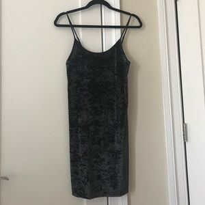 New Victoria Secret Black Crushed Velvet Slip XS/S