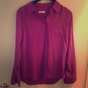 Equipment Pink silk blouse