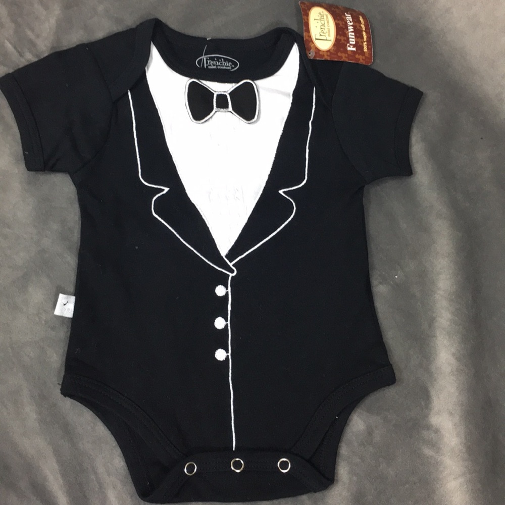 New Tuxedo onesie