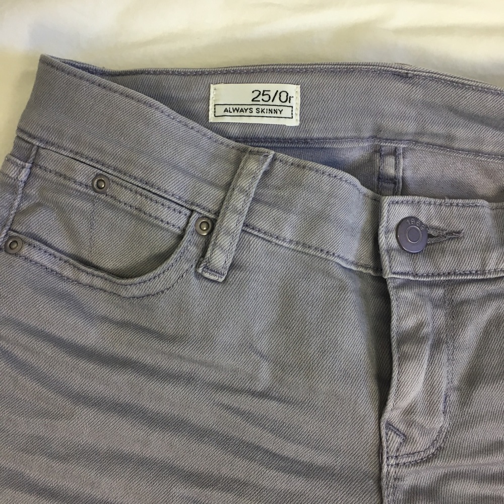 Gap lavender washed skinny jeans