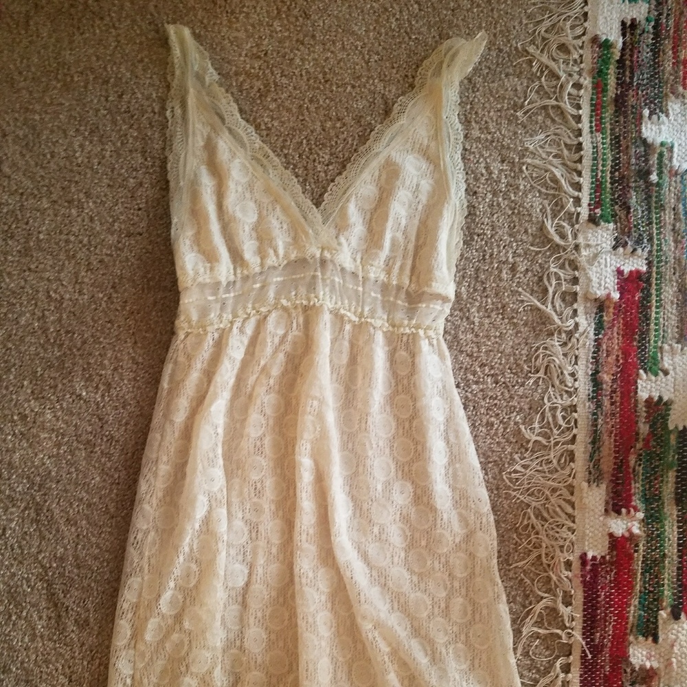 Cream lace dress!