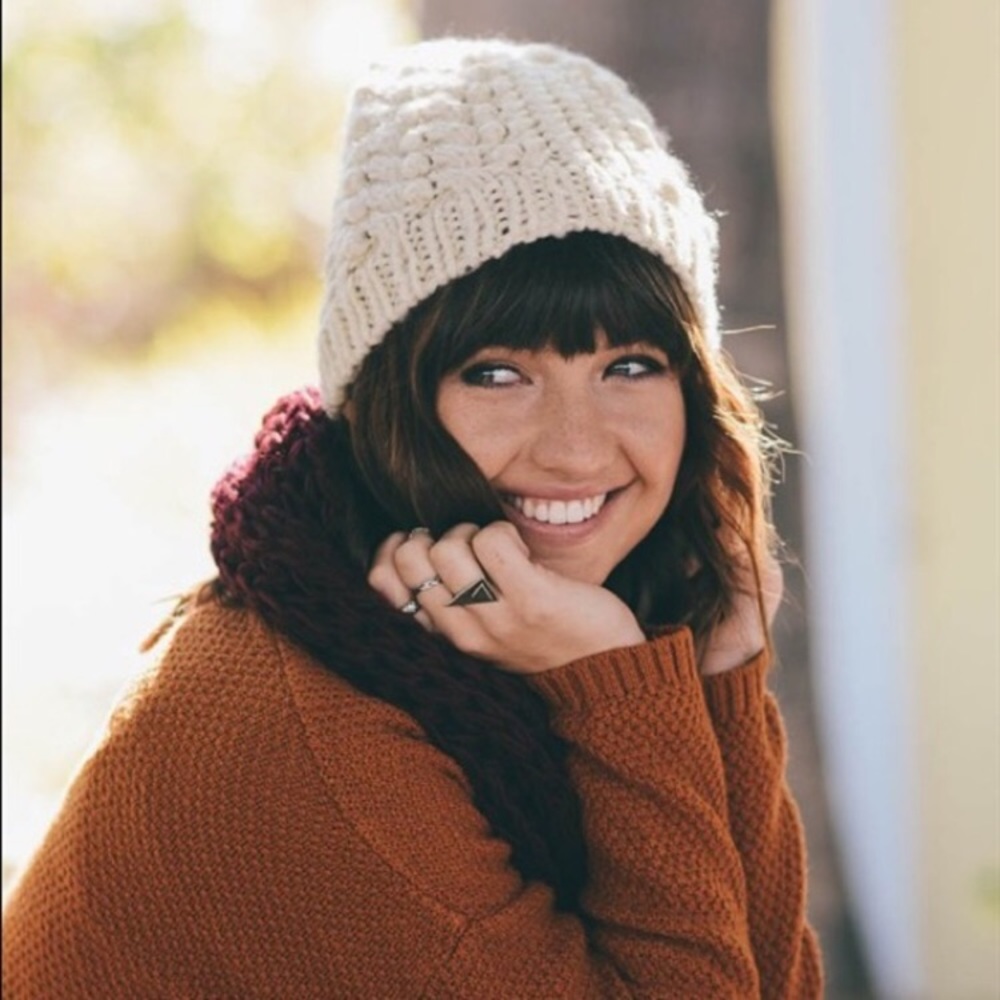 Cream Beanie