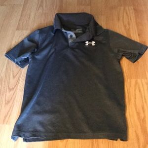 Boys under armour golf shirt