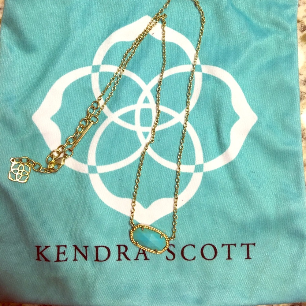 1 HOUR SALE! Turquoise Kendra Scott Elisa Necklace
