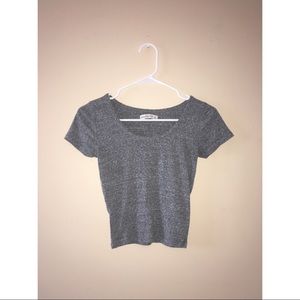 Abercrombie & Fitch Grey Cropped Top