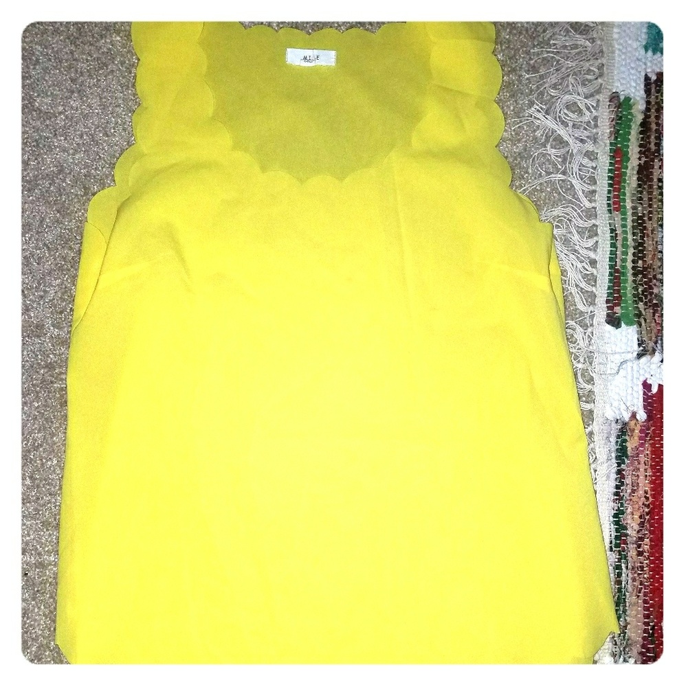 Bright yellow (not neon yellow) tank