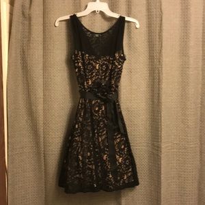 Black lace dress