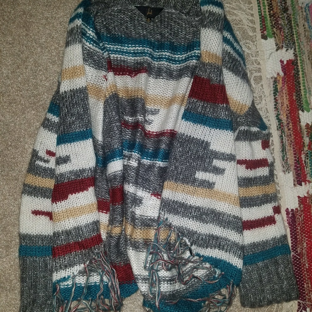 Tribal print Jack sweater/cardigan!