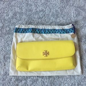 Yellow Tory Burch Clutch