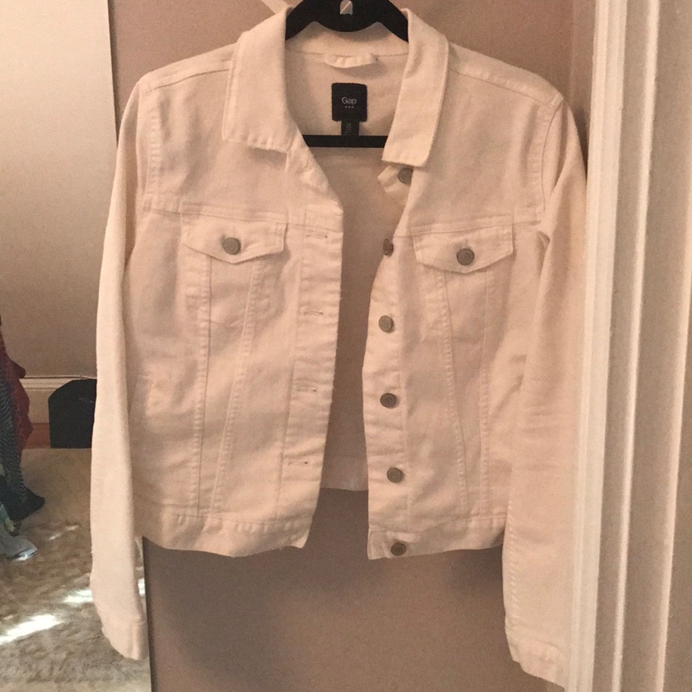 Gap Factory size S white denim jacket