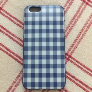 Blue & White Gingham iPhone Case