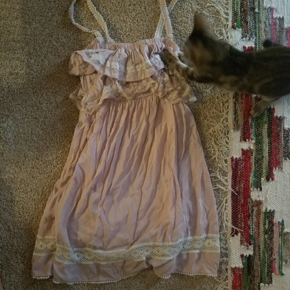 Light pink and lace dress