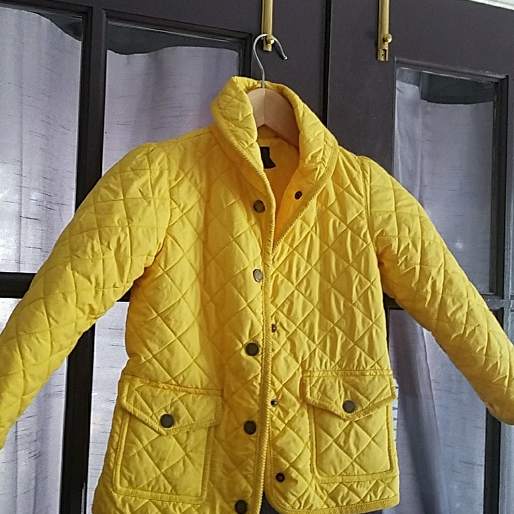 Bright Yellow Ralph Lauren Quilted Jacket