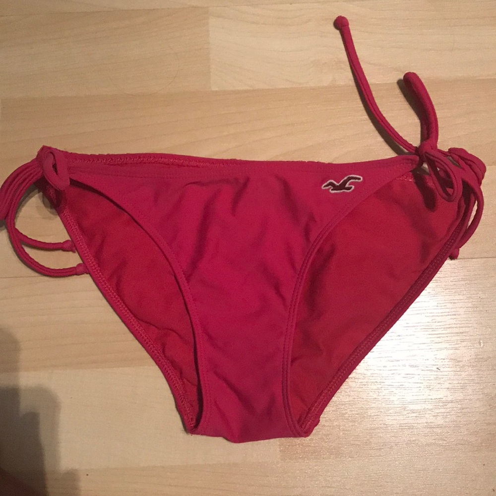 string tie ruffle bikini bottom