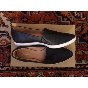Vienna black leather slip-ons by Dr. Scholls