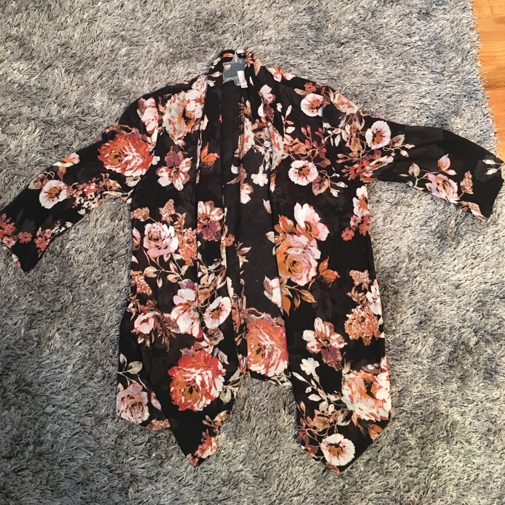 flower cardigan