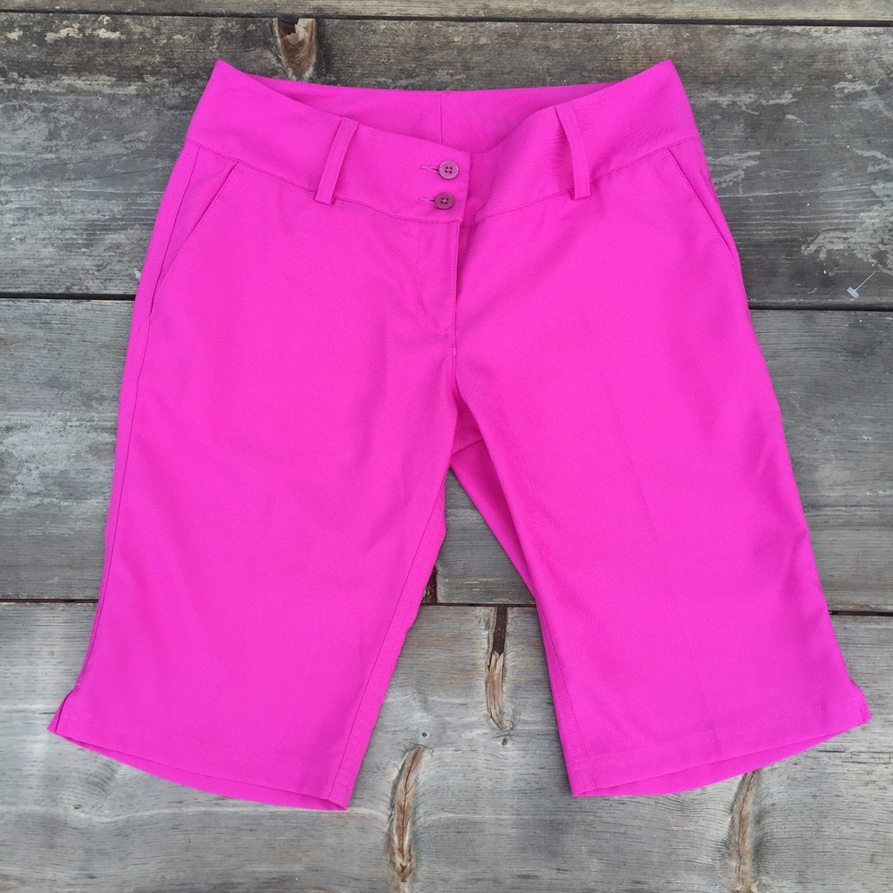 adidas climalite golf shorts pink Fuschia SZ 4