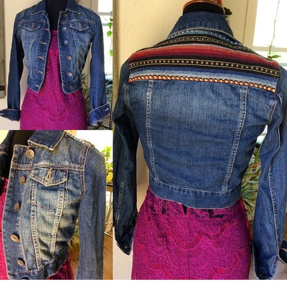 Baja denim jacket cropped