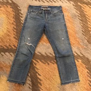J Crew Point sure vintage cropped jeans size 26