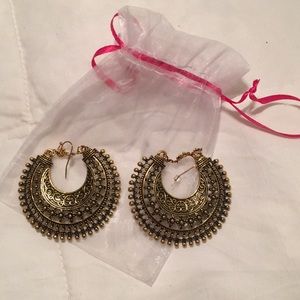 Gold earrings