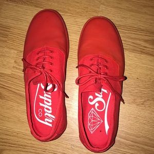 All Red Diamond Supply Shoes