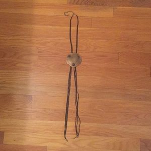 Free People Braided Bolo Necklace