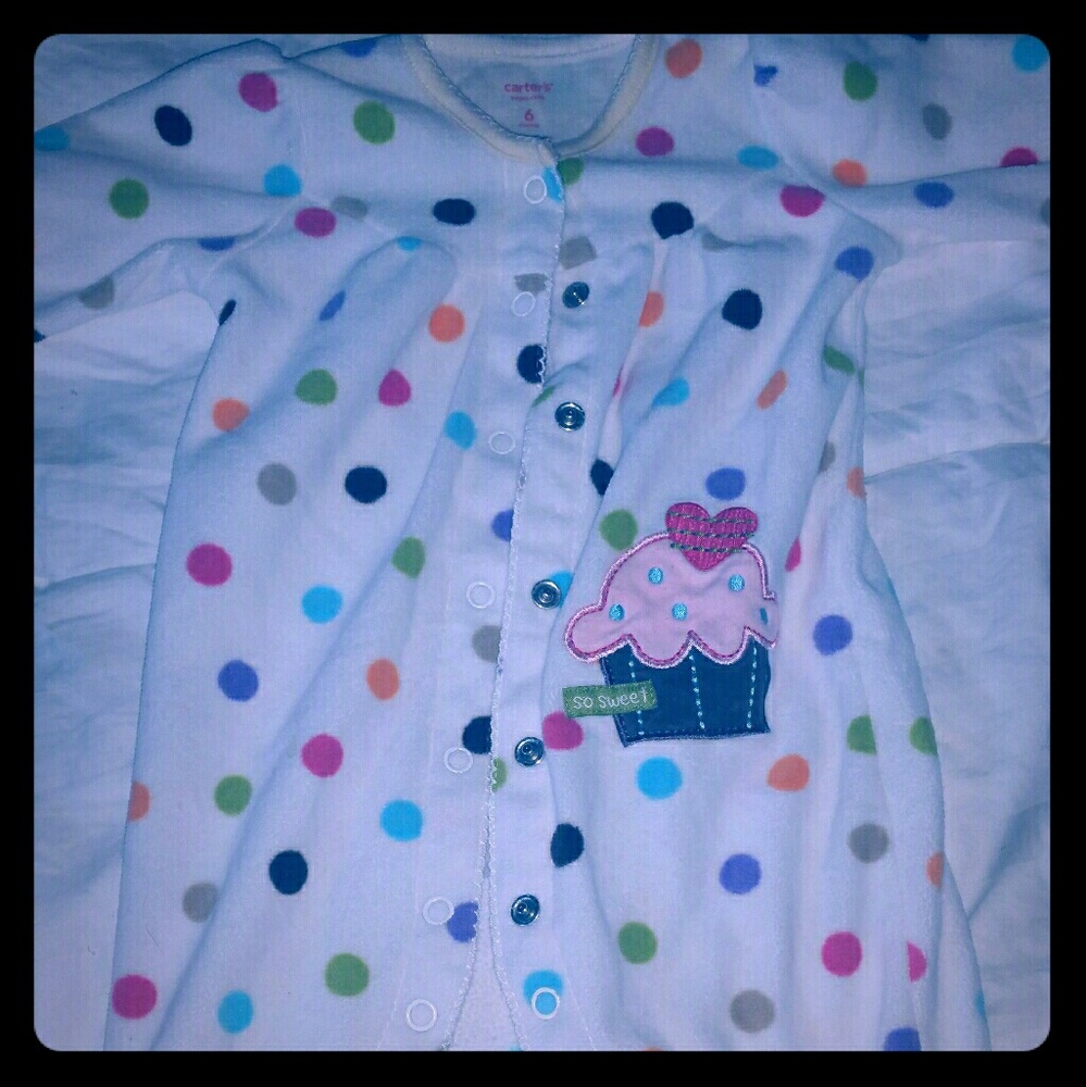 Girls 6-9 months 2 footie sleepers ..see photos
