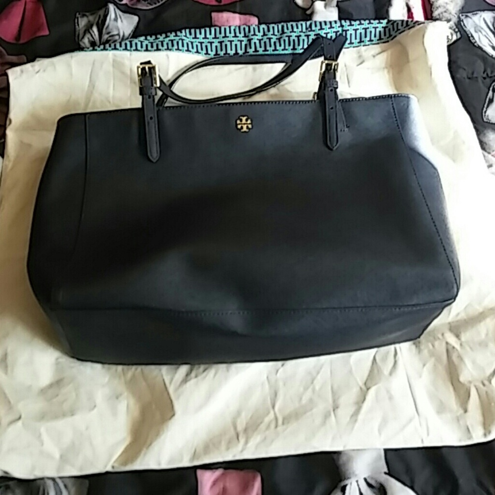 Large, leather Tory Burch shoulder bag