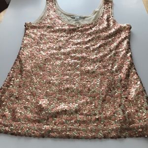 Sequin tank top