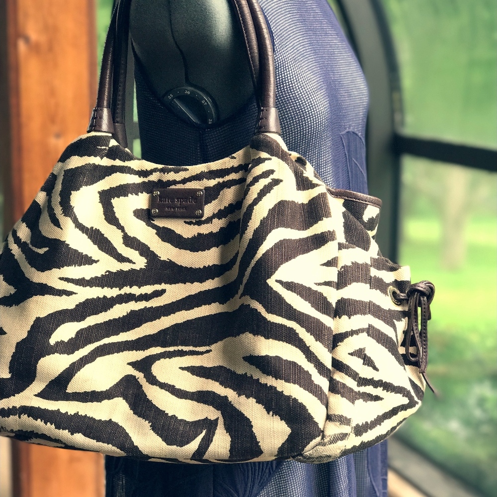 Kate Spade Stevie Baby Diaper Bag Zebra BIN22